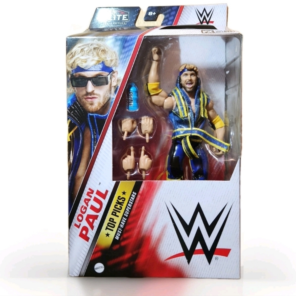 LOGAN PAUL WWE ELITE figure w/PRIME Bottle Top Picks 2024 Wave 2